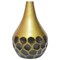 Uniquewise Teardrop Shape Table Flower Vase with Black Honeycomb Design for Dining Table, Living Room QI004249 - alternate 3